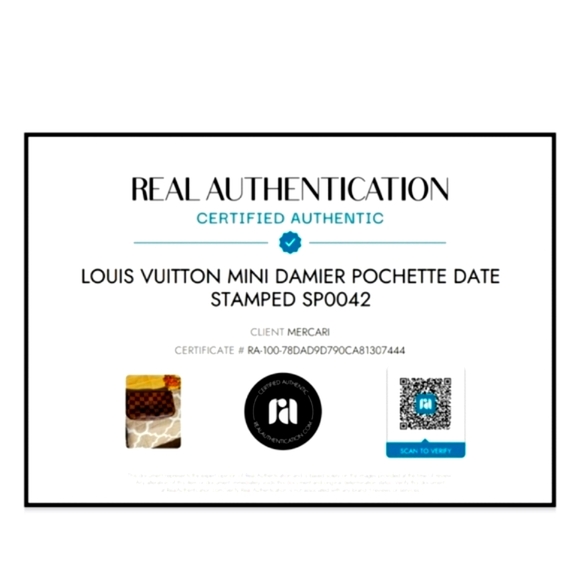 Louis Vuitton Mini Damier Pochette DATE STAMPED SP0042 w/COA - Picture 2 of 15